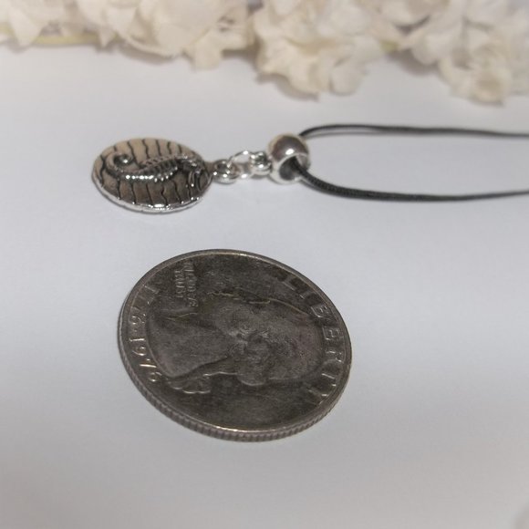 Necklace, Pendant, Seahorse Necklace, Seahorse Jewelry, Silver Seahorse 8051 - Picture 3 of 9